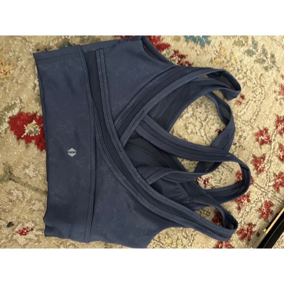 Tavi Active Navy Lily Serene V-neck Sports Bra Size XS - Picture 3 of 9